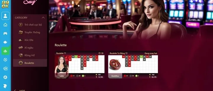 Cách chơi game Roulette 99OK chi tiết từng bước