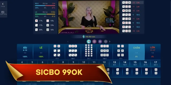 Sicbo 99OK - Lựa chọn hàng đầu của tín đồ mê casino trực tuyến 