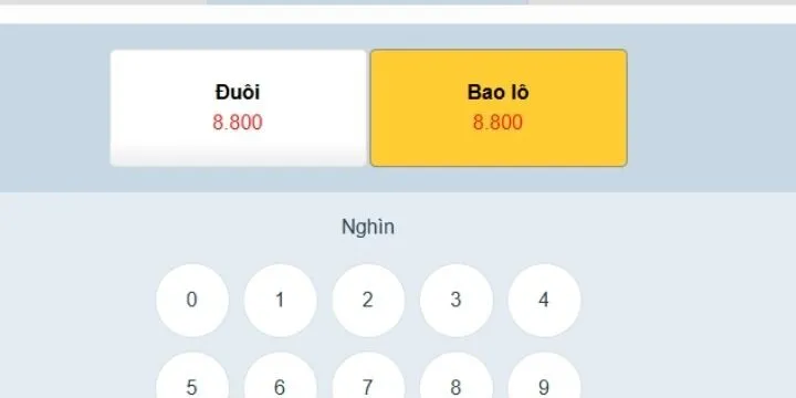 Hình thức cược Xổ Số Việt Nam 1 phút 99OK